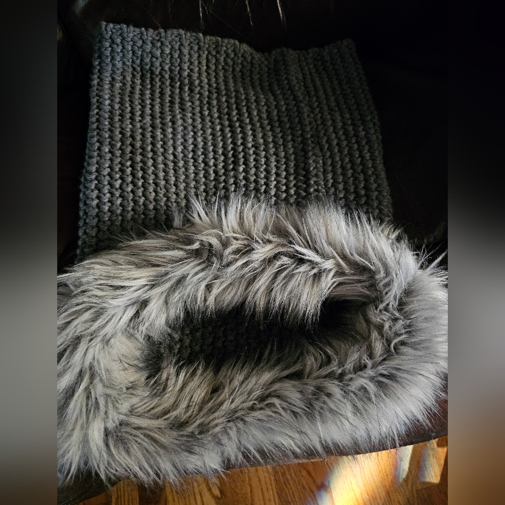 Express Faux Fur Shawl Scarf